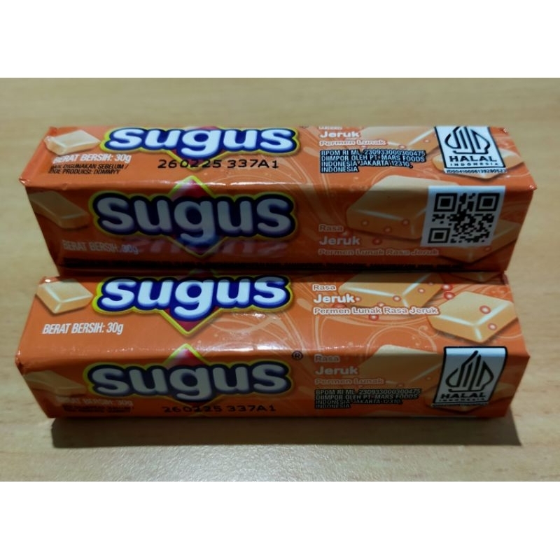 

Permen SUGUS Stik Orange 30g 1pak isi 24pcs