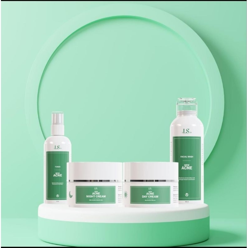 LS SKINCARE PAKET ACNE (JERAWAT) *FREE POUCH*