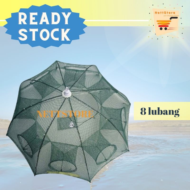 Bubu Payung Jaring Udang Ikan 8 Lubang