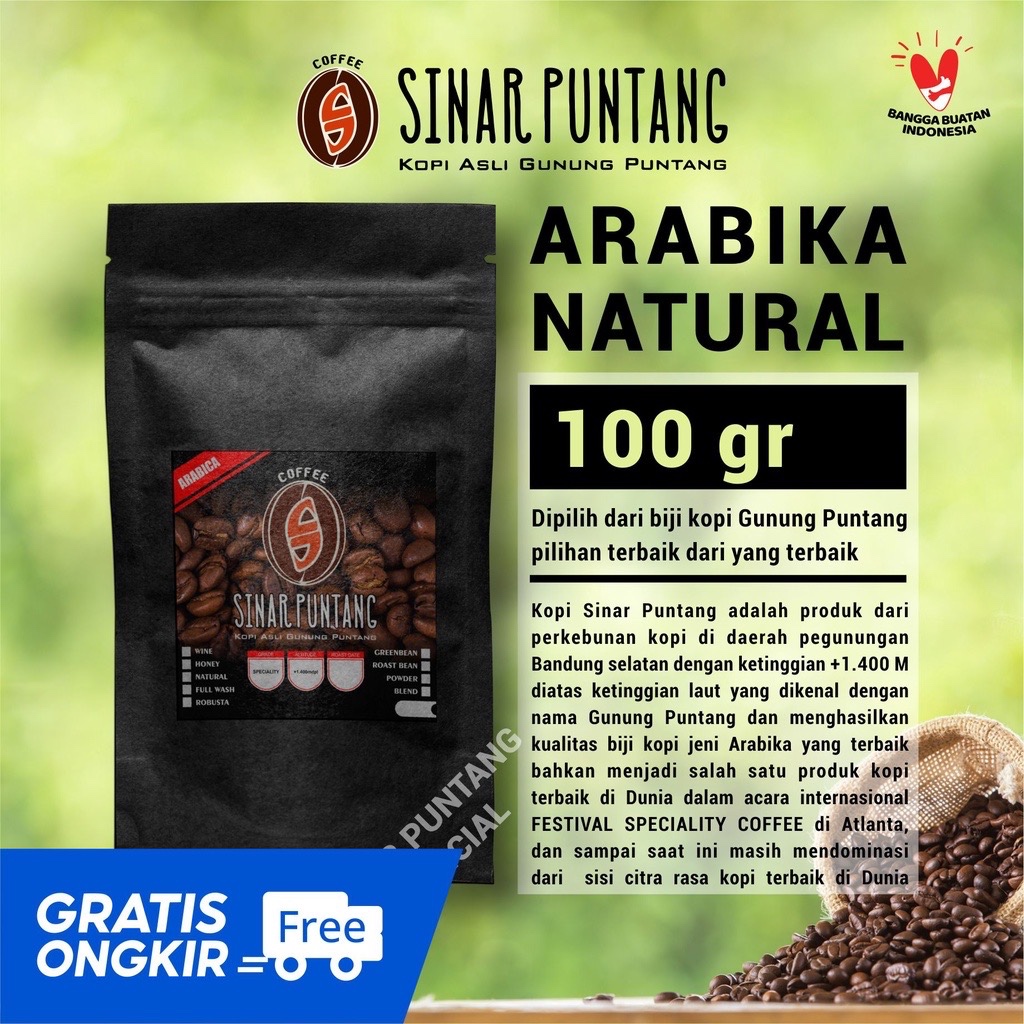 

KOPI PUNTANG ARABIKA NATURAL (100 gr) SINAR PUNTANG