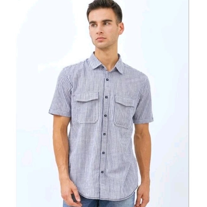 Kemeja Kotak Pria Original Lois KLS420