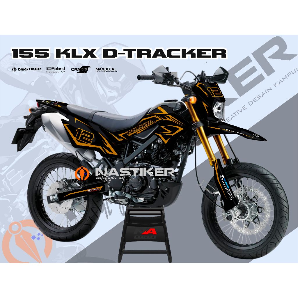 decal kit klx d-tracker desain simple - decal klx dtraker simple ful body, klx bf, dtraker, klx
