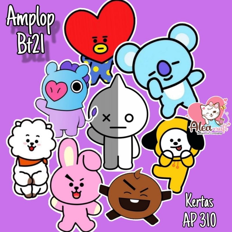 

Amplop lebaran 3D Bt21 Angpao bt21