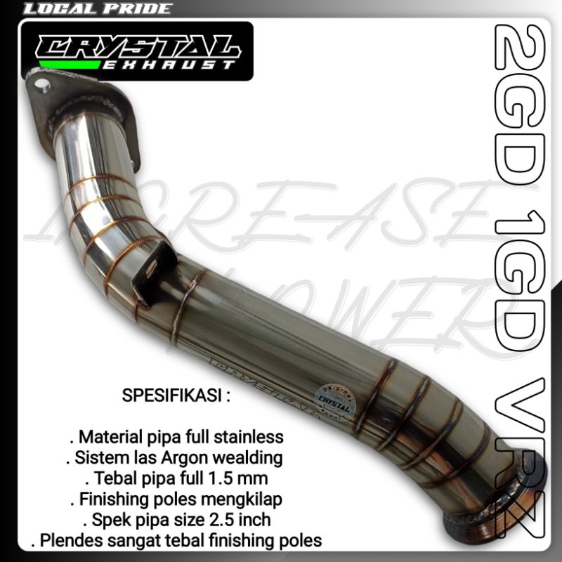 DOWNPIPE TOYOTA FORTUNER VRZ/ DOWNPIPE  INNOVA REBORN 2GD/ DOWNPIPE FORTUNER/ DOWNPIPE 2GD / DOWNPIP