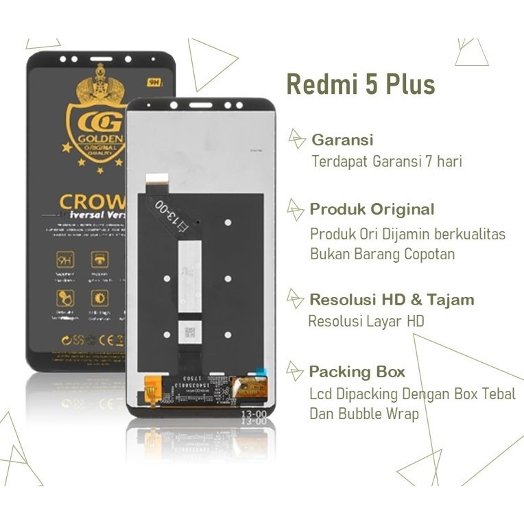 LCD TOUCHSCREEN XIAOMI REDMI 5 PLUS / LCD REDMI 5+ ORIGINAL FULLSET