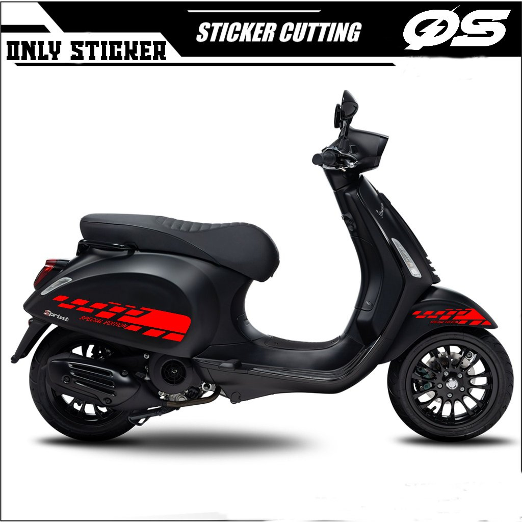 STIKER CUTTING VESPA SPRINT TRIBAL / MTF 6 / STIKER CUTTING /STRIPING VESPA/ STIKER VESPA/STIKER /ST