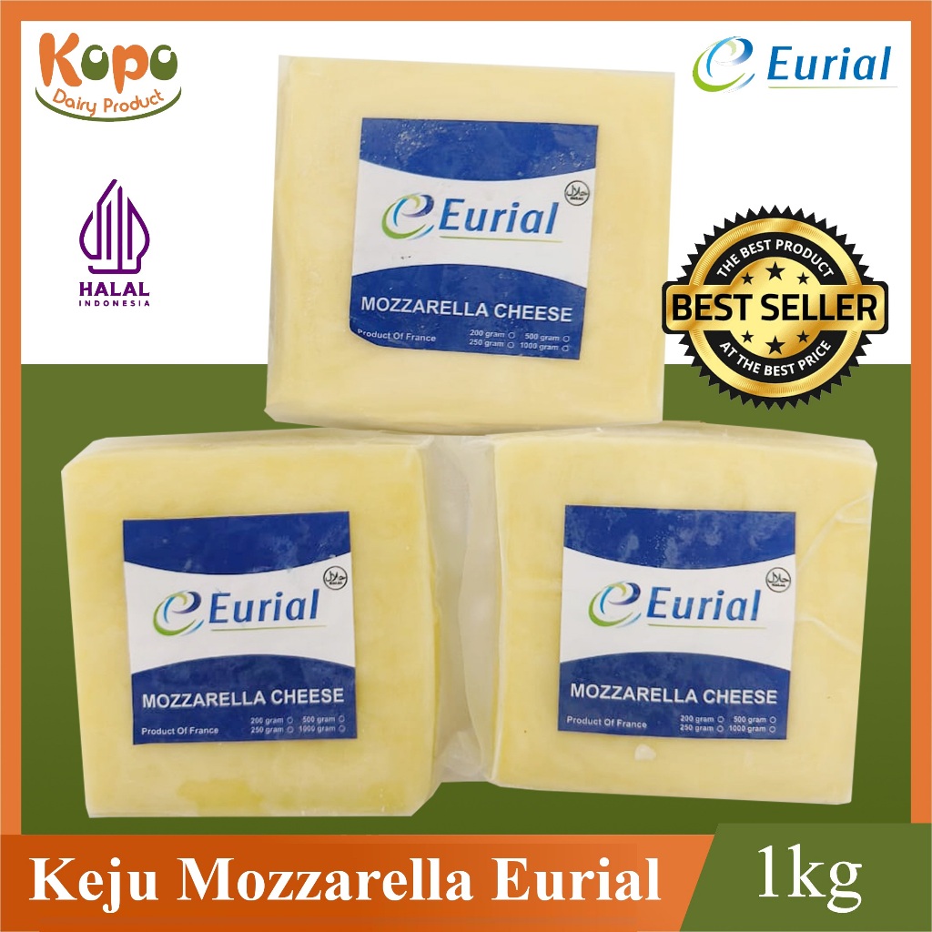 

Keju Mozzarella Eurial - Mozzarella Chesse - Eurial Chesse (1kg)