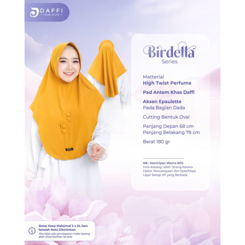 birdella daffi hijab / daffi hijab tuban / daily hijab /Jersey Hightwist Parfume