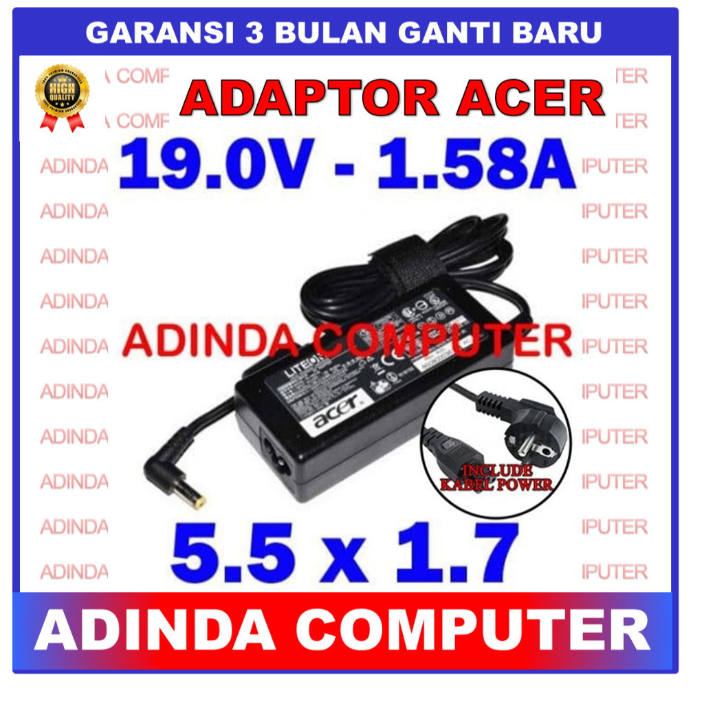 Adaptor Charger Acer ICONIA W500 Chromebook C700 C710 AC700 ORI