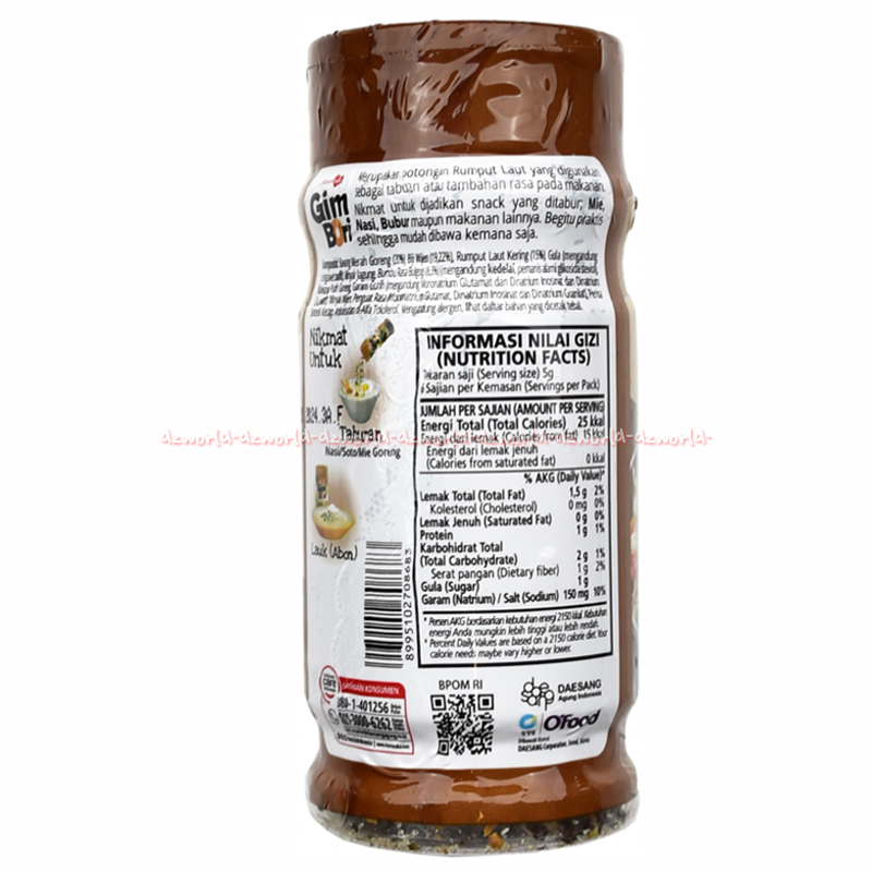 

RB Mamasuka Gim Bori 30gr Rasa Extra Pedas Rumput Laut Kering Tabur Nori Original Pedas Bulgogi