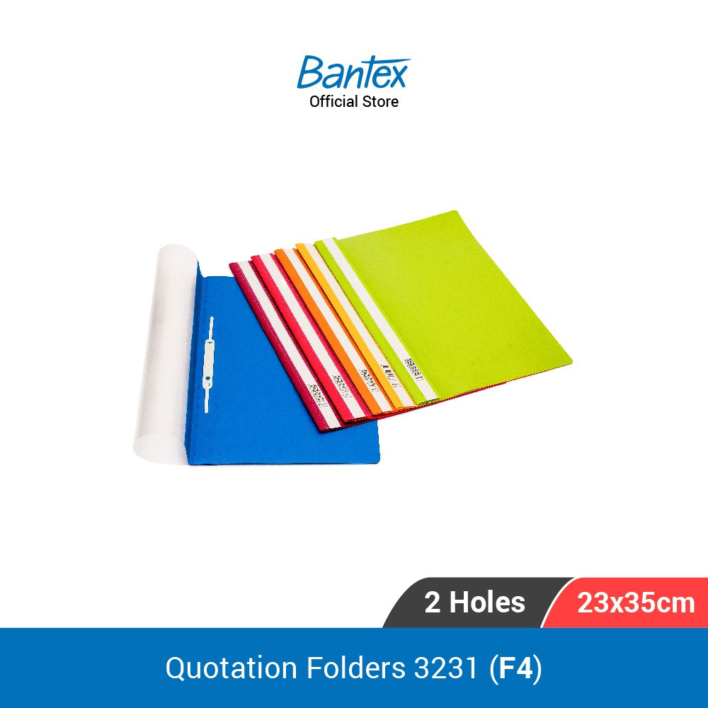

Bantex Quotation Folders with Coloured Back Cover Folio # 3231 (pcs)