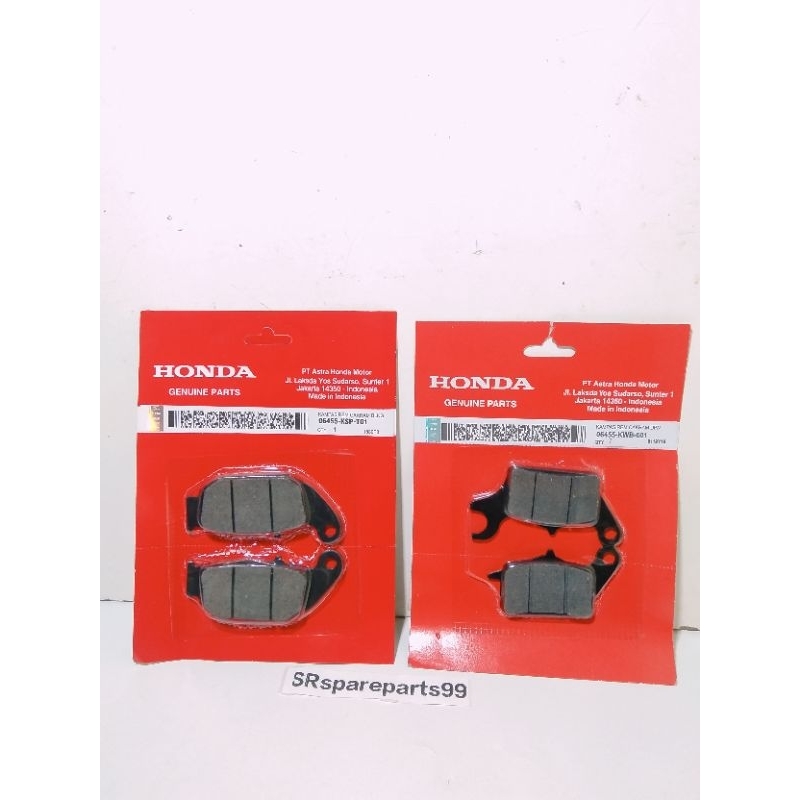 Kampas rem depan belakang Supra GTR