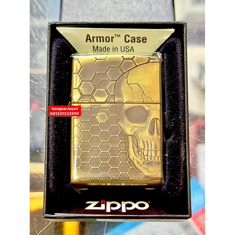 korek zippo original USA armor HAZARD SYMBOL