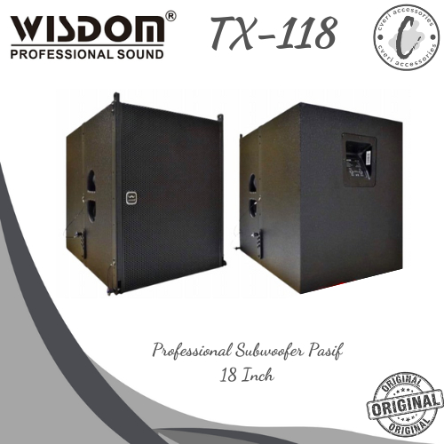Wisdom TX118 Professional Subwoofer Pasif 18 Inch Original TX-118