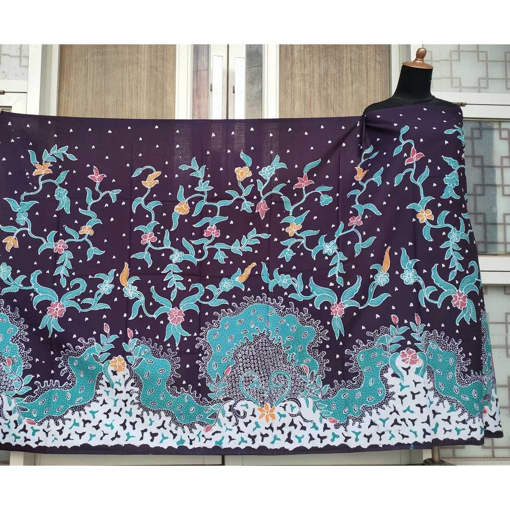 Batik Umiromlah 2310361 Bahan Kain Batik Full Tulis Asli Canting Pengrajin Madura Pamekasan Hitam To