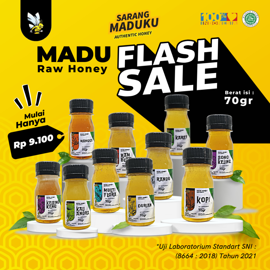 

Sarang Maduku - Madu Asli - Promo 80% - Madu Murni - Raw Honey