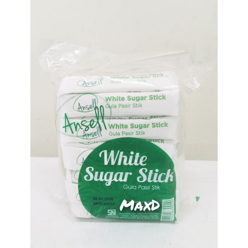 

Gula Pasir Putih Stik /Stick Ansell 8g×60 pcs 1 Bks