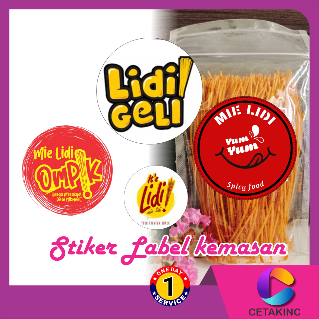 

Sticker Label Mie Lidi / Stiker Label Mie Lidi / Stiker Label Makanan / Sticker Label Makanan / Stiker Custome / Sticker Custome / Sticker Free Design / Sticker Murah / Stiker Murah / Mie Lidi
