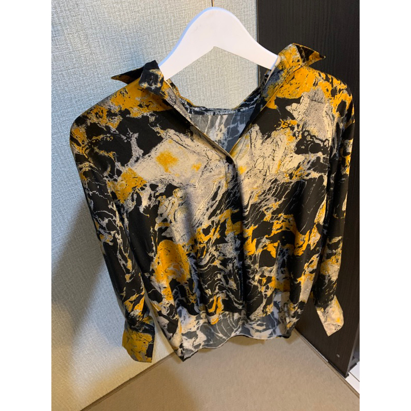 [WOLA] DELICA BLOUSE | Atasan Kemeja Wanita Motif Rayon