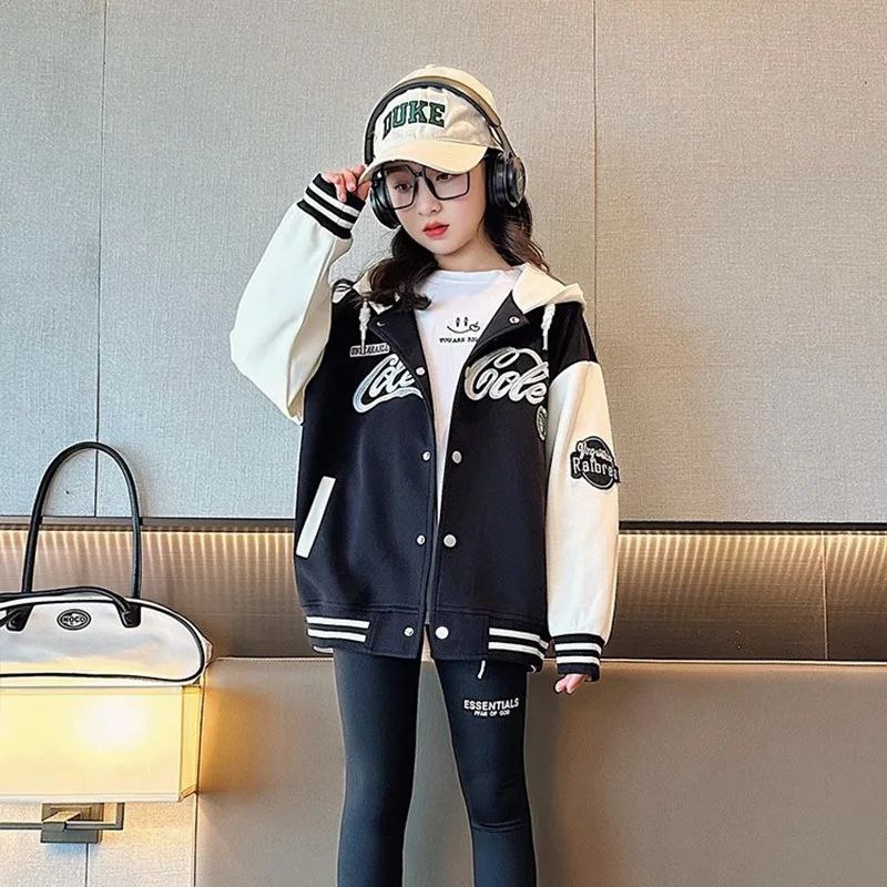 Cole Cole Jaket Baseball Varsity Hoodie Anak-anak