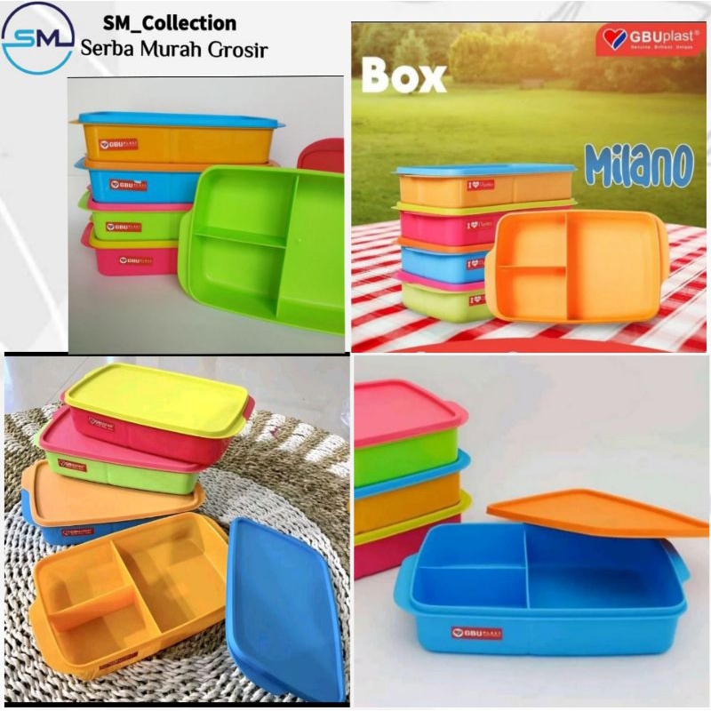 Tempat Bekal/Kotak Bekal/Tempat Nasi/Kotak Nasi GBU Milano LB135