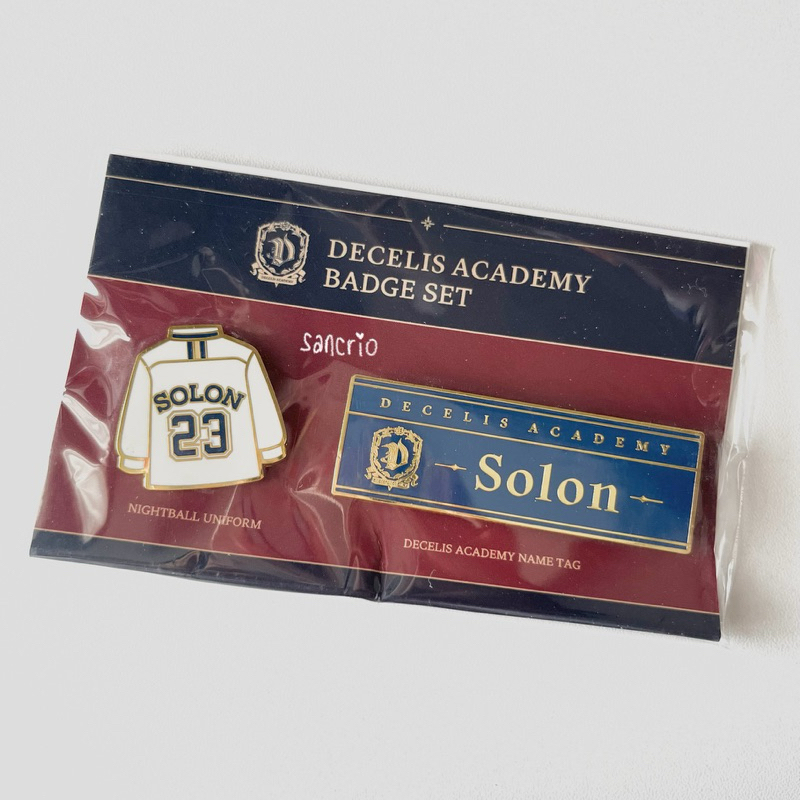 [BOOKED] dark moon merch decelis academy pin badge set solon sunghoon enhypen