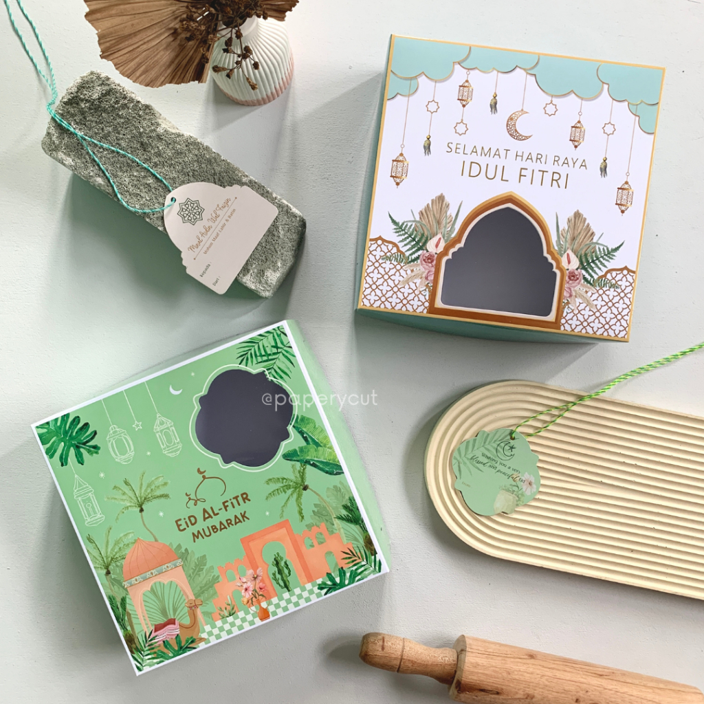 

Box Dus Kotak Packaging Kue Cake Hampers Lebaran/ Idul Fitri - 20 x 20 x 7cm