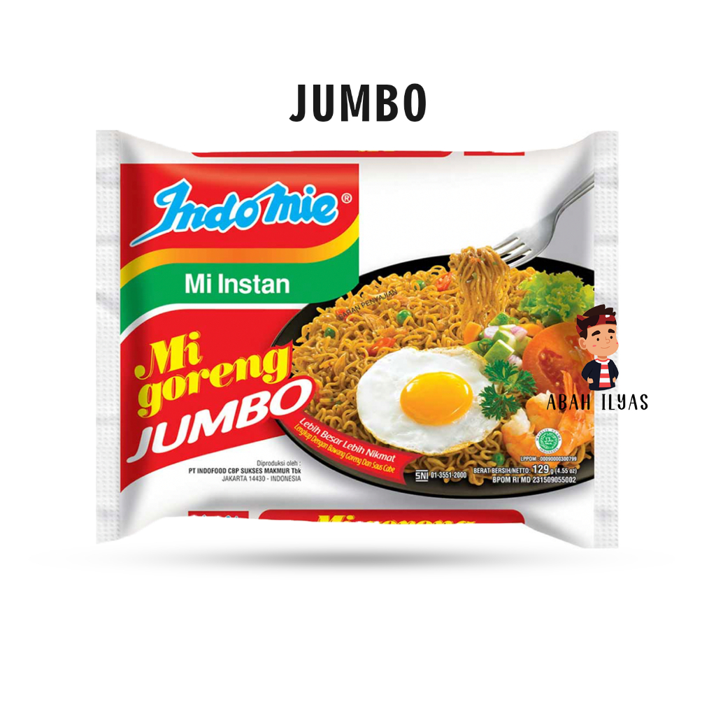 

Indomie Goreng Mie Instan Goreng Jumbo 129Gr