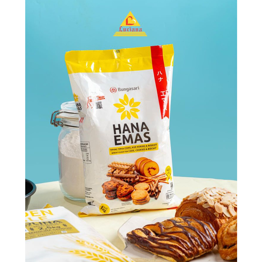 

Tepung Terigu Bungasari Hana Emas 1kg