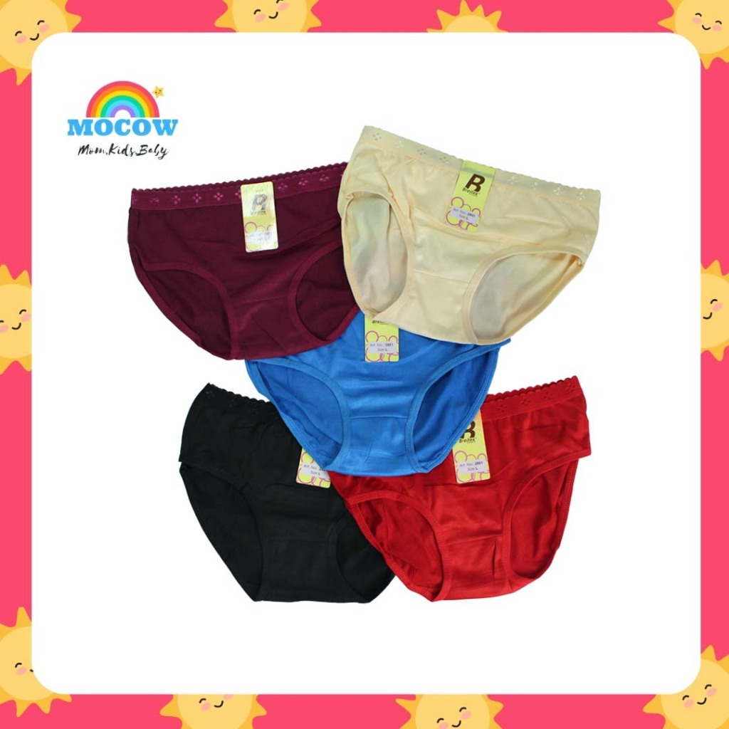 Celana Dalam BREITEX 2801 / CELANA DALAM WANITA BREITEX 3 in 1 KARET BINTIK CD PEREMPUAN