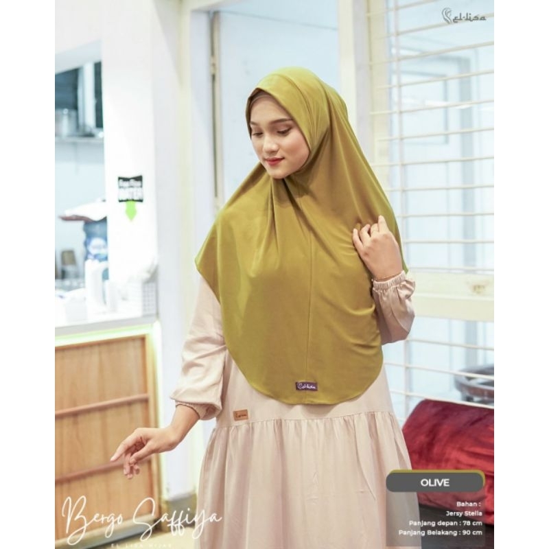 NEW BERGO DAILY SAFFIYA SOFT PED BY ELISA HIJAB