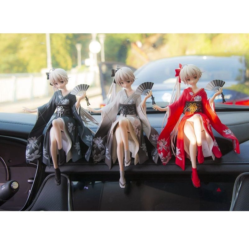 SET SAMURAI GEISHA ANIME ACTION FIGURE AKSESORIS HIASAN DASHBOARD MOBIL