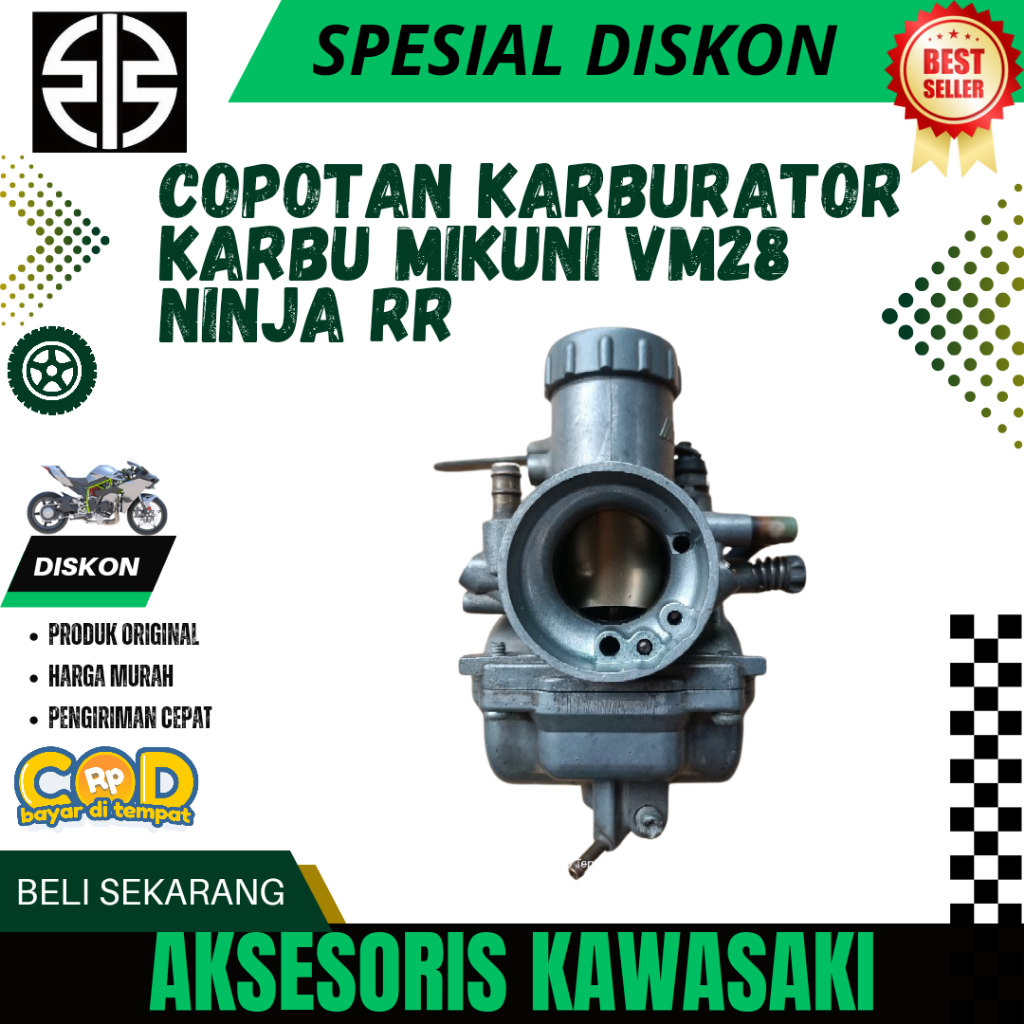 copotan karburator karbu mikuni vm28 ninja rr