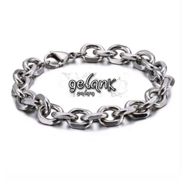 Gelang Rantai Monel Simple Pria Wanita