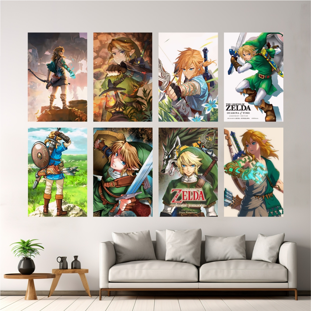 Hiasan Dinding game Zelda | Poster Dinding Kayu Zelda Aesthetic