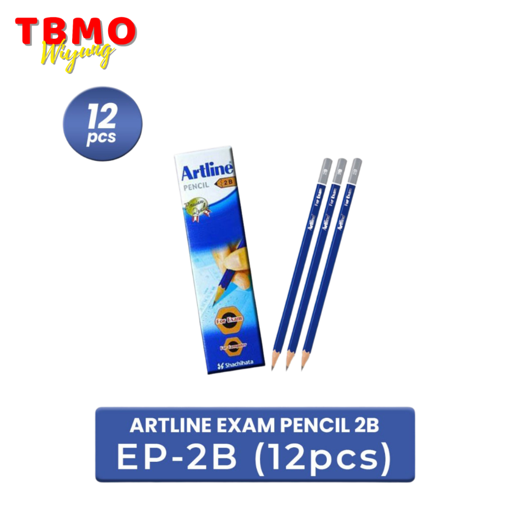 

TBMO Artline Pensil Ujian 2B EP-2B Per Pack Isi 12