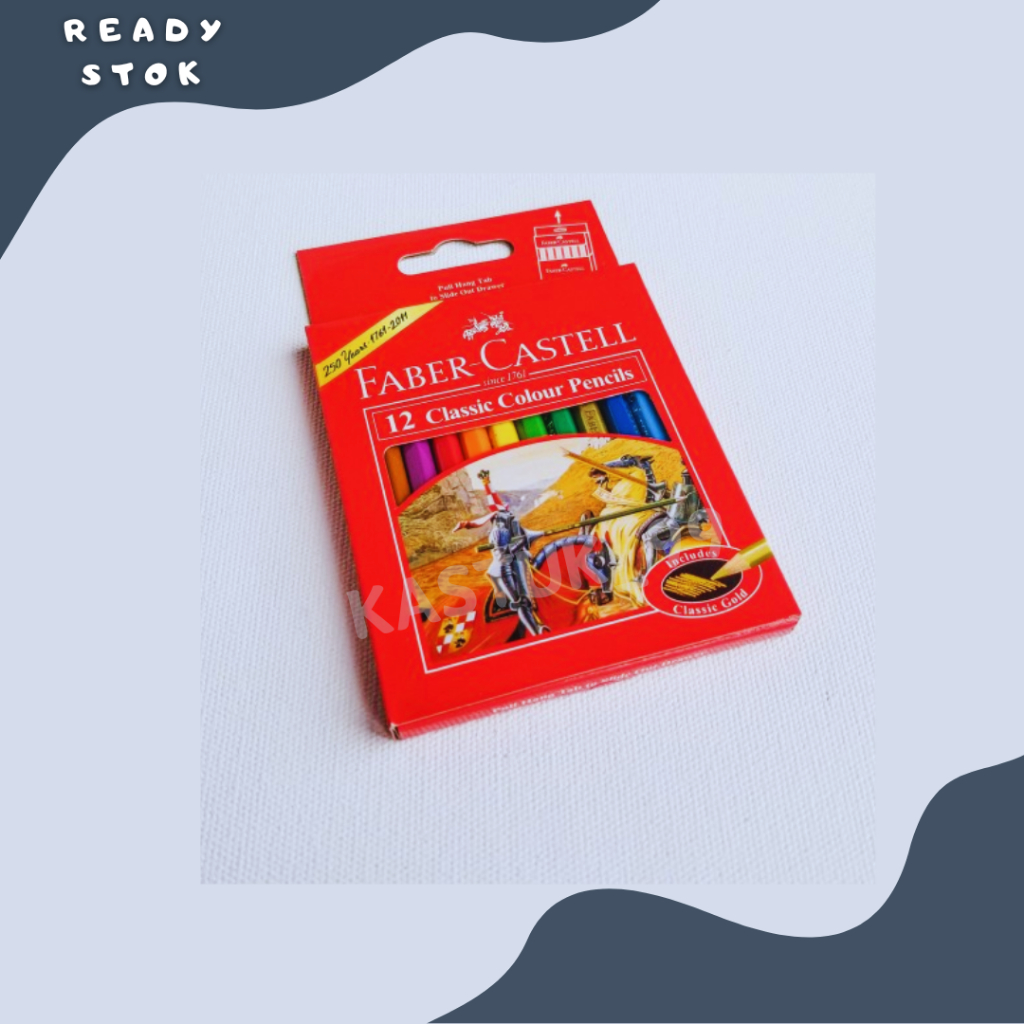 

PENSIL WARNA CLASSIC FABER CASTELL 12 WARNA KECIL / MINI