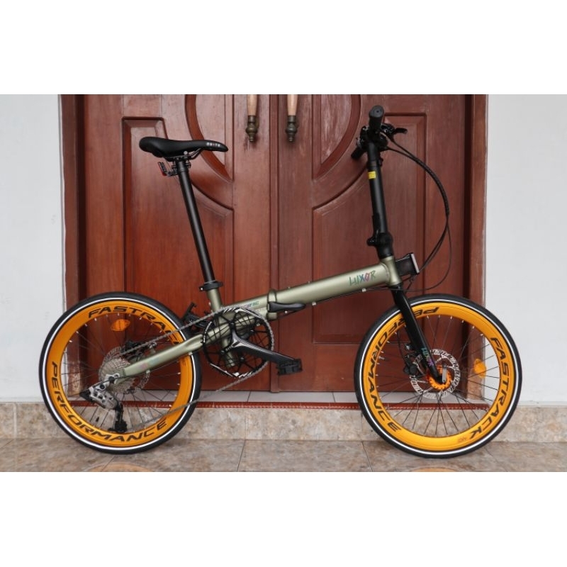 Sepeda lipat 20 inch Pacific Luxor 9 speed SRAM USA
