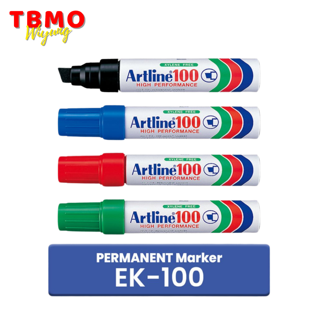 

TBMO Spidol Permanent Artline Permanent Marker EK-100 Per Pcs