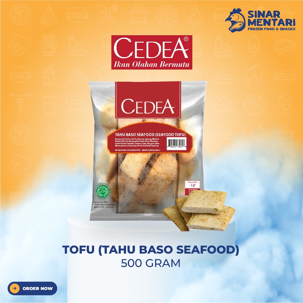 

CEDEA tofu tahu baso seafood 500 gram