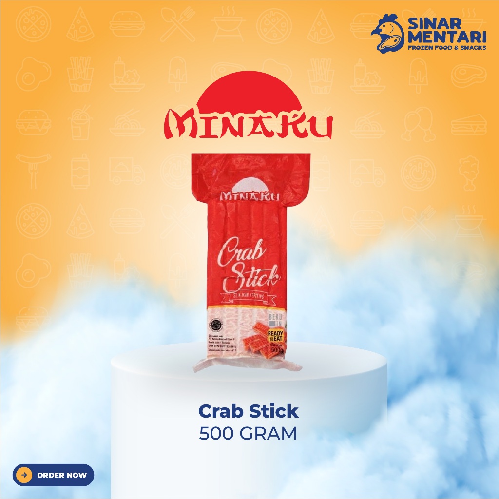 

MINAKU Crab Stick 500 Gram frozen food serang banten