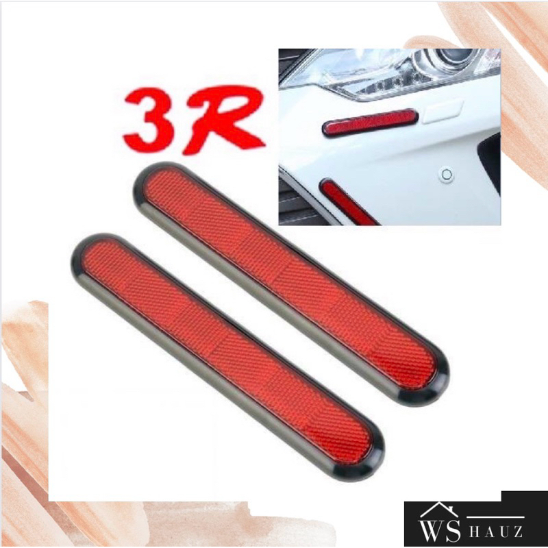REFLEKTOR BUMPER MATA KUCING BELAKANG MOBIL UNIVERSAL