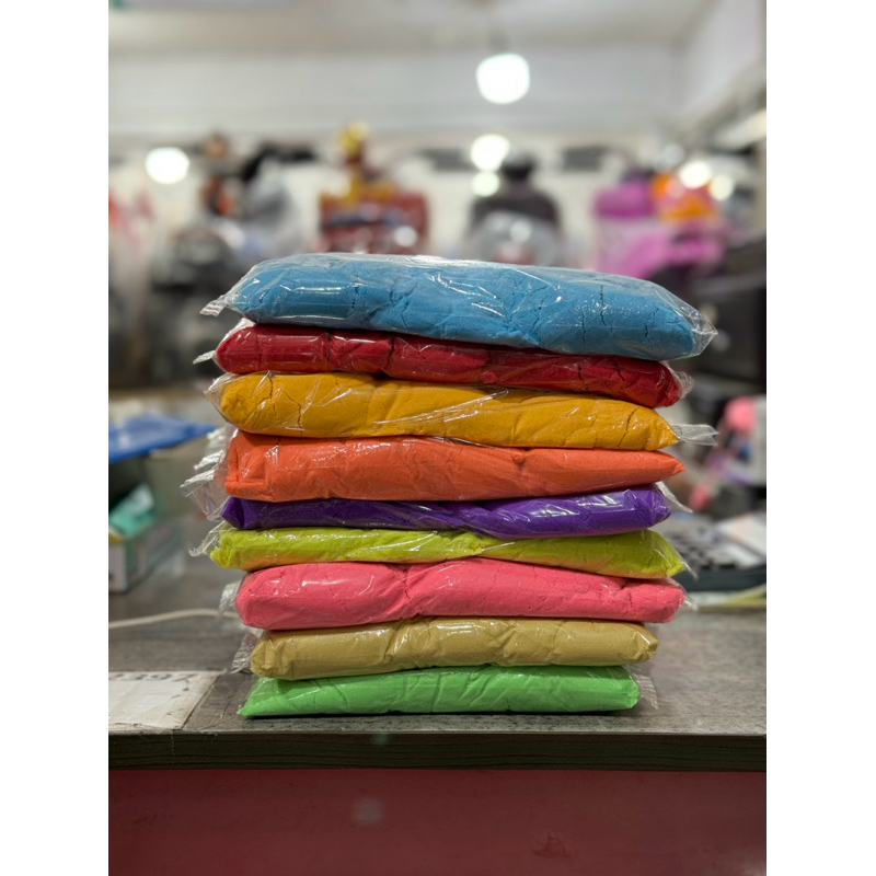 MAINAN PASIR AJAIB 1 KG//mainan pasir ajaib ready banyak warna bahan berkualitas