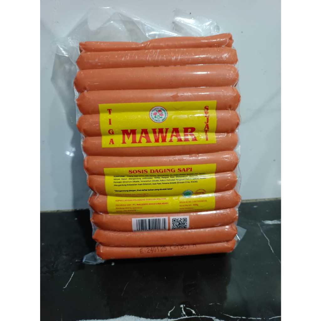 

Sosis Sapi Mawar 800g Isi 33 Pcs