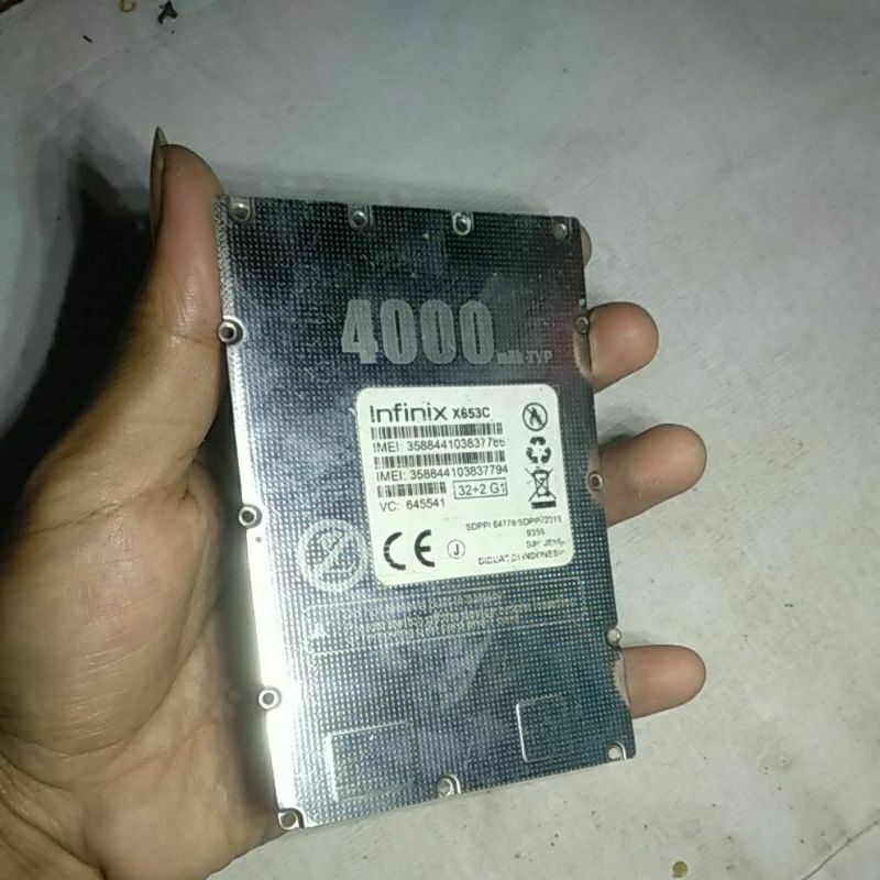 Tutup baterai bekas Infinix Smart 4