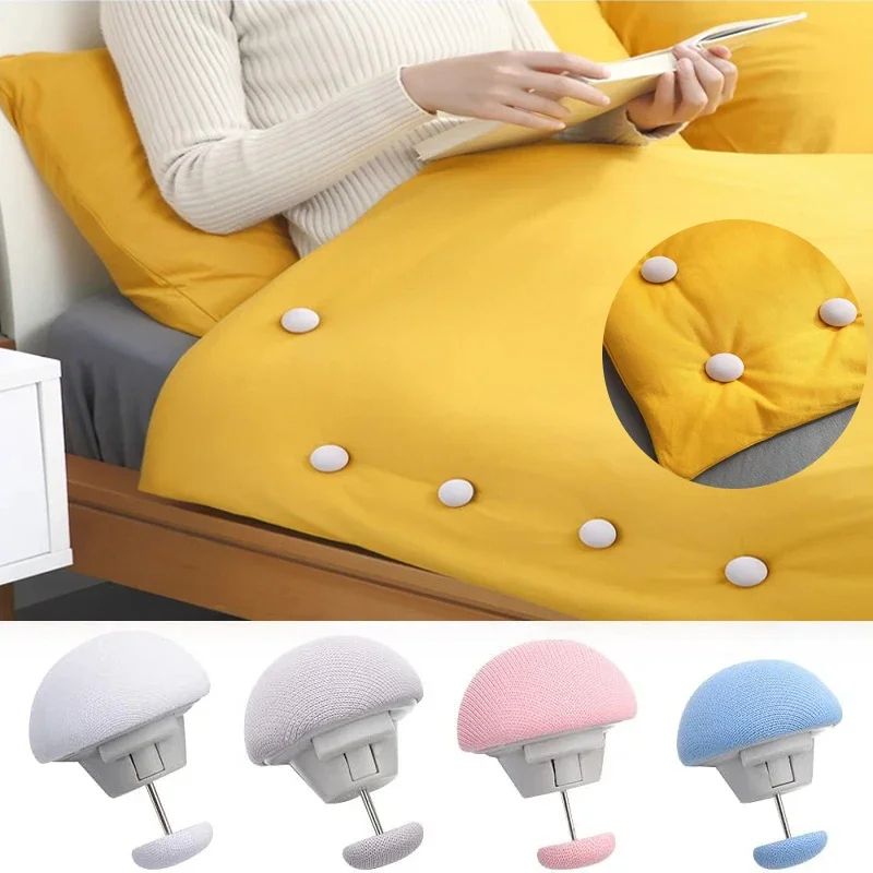 

Klip Sprei Selimut Kasur Button Klip Pengait Sprei Selimut Kasur Mushroom Duvet Clip Quilt Fixer 4PCS