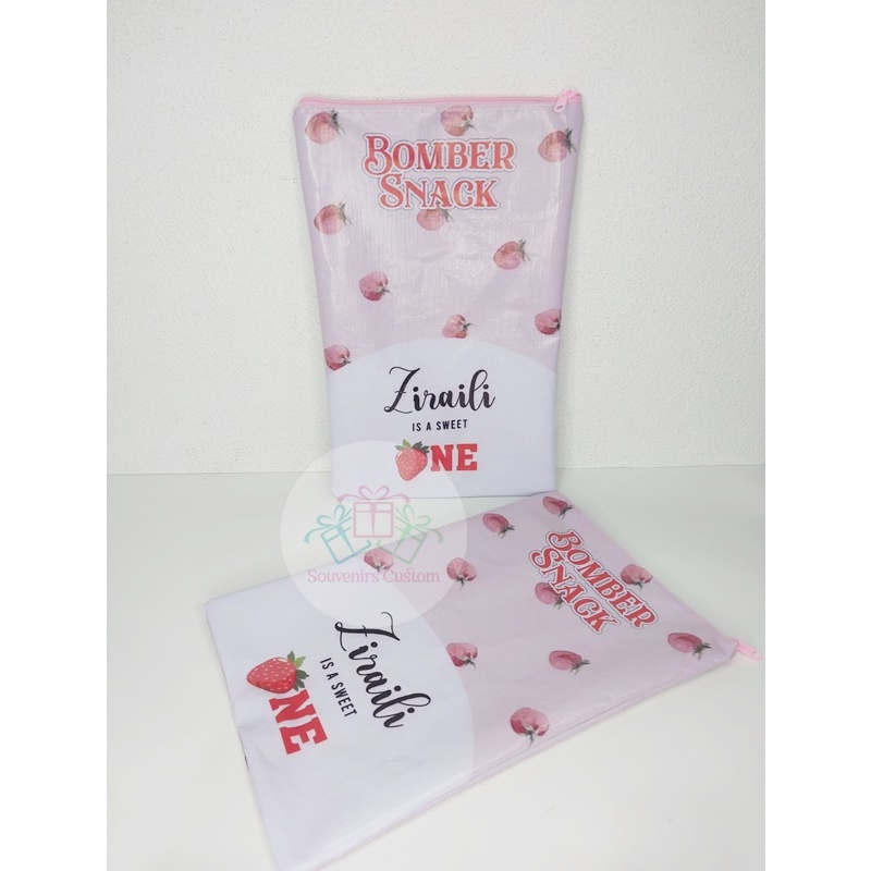 Pouch snack/boomber snack/pouch snack/goodiebag/tas snack/pouch snack custom/souvenir ulang tahun/so