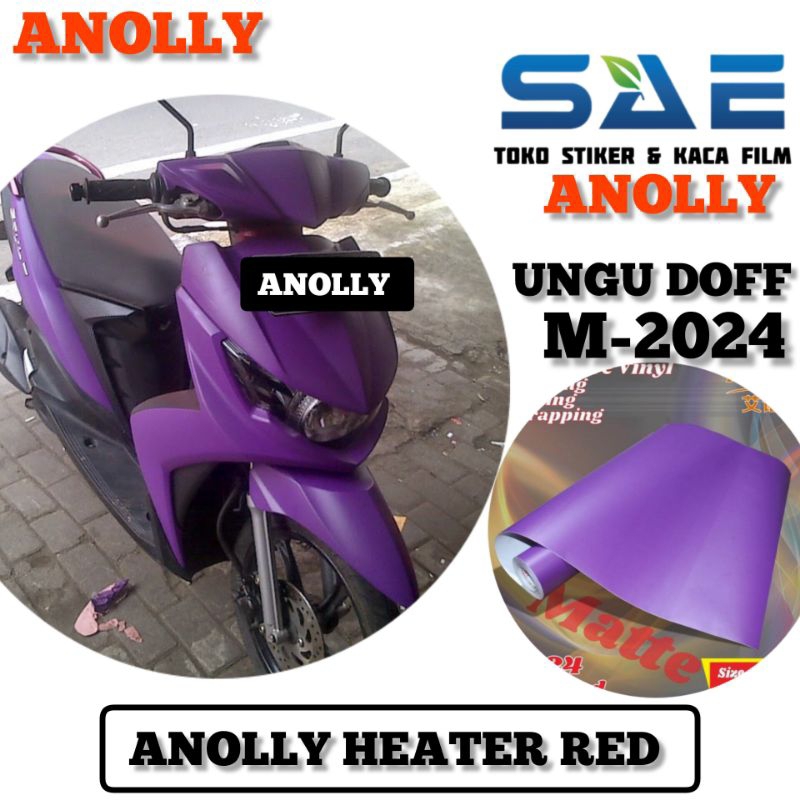 Skotlet Ungu Doff Sticker Motor