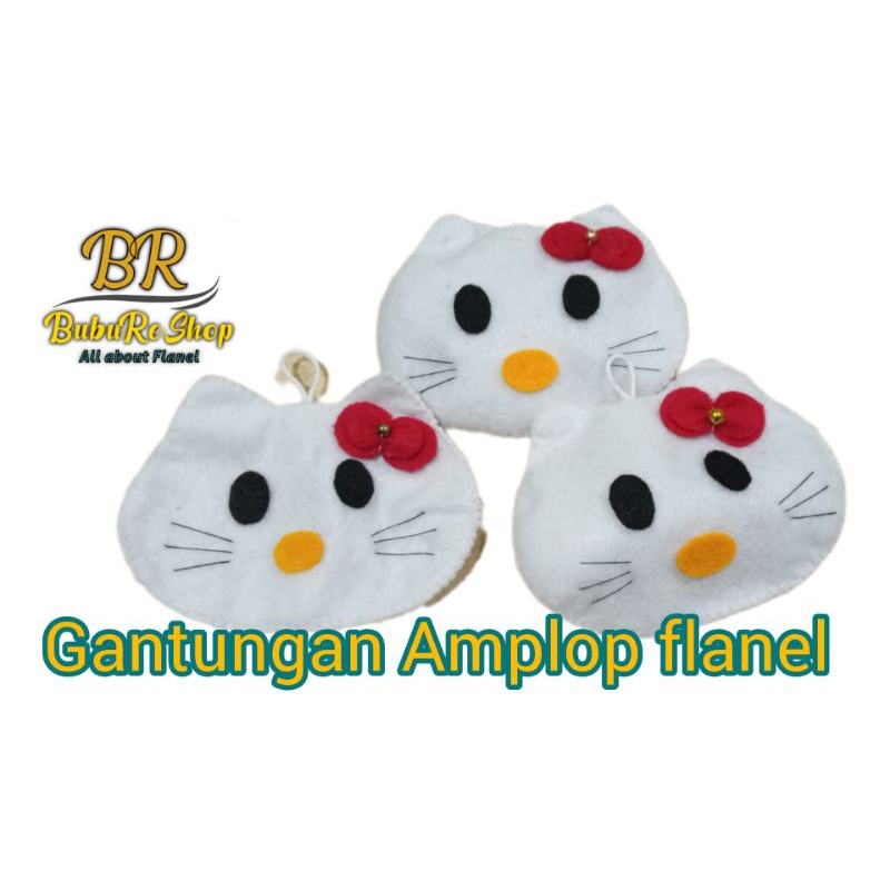 

Gantungan Amplop flanel lebaran