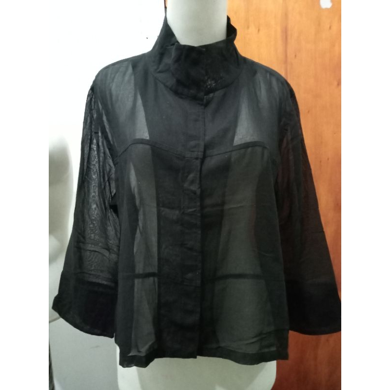 [PreLoved] Transparan blouse wanita / Blus wanita transparan/ Kemeja wanita transparan/Outer transpa